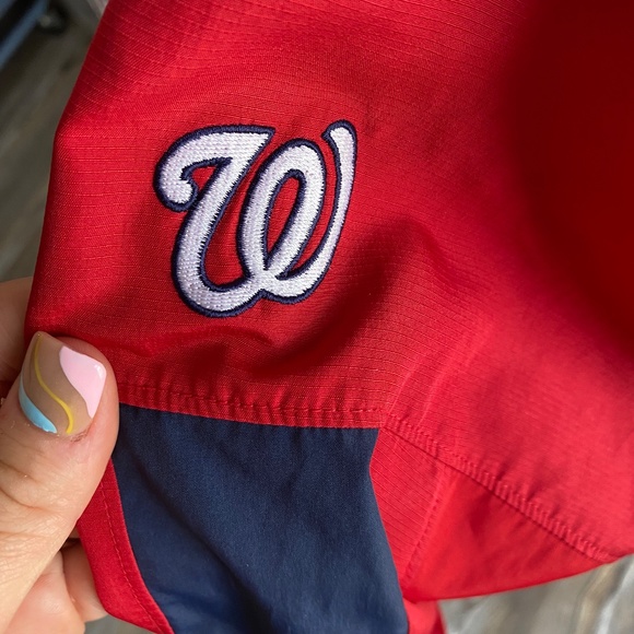 Vintage Majestic Washington Nationals 3/4 Zip Jacket - Picture 7 of 9